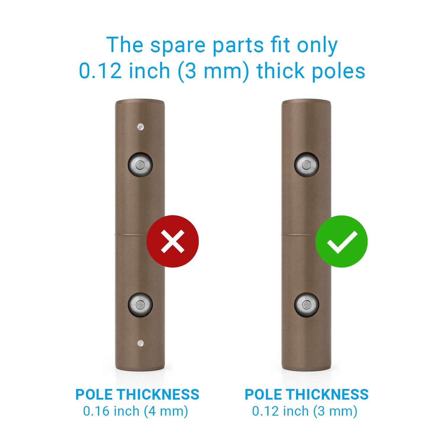 Superior GeckoGrip Pole Spare Part for Stages or PoleCartridge